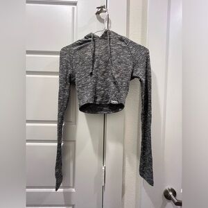 Gymshark jersey/ stretch grey crop top